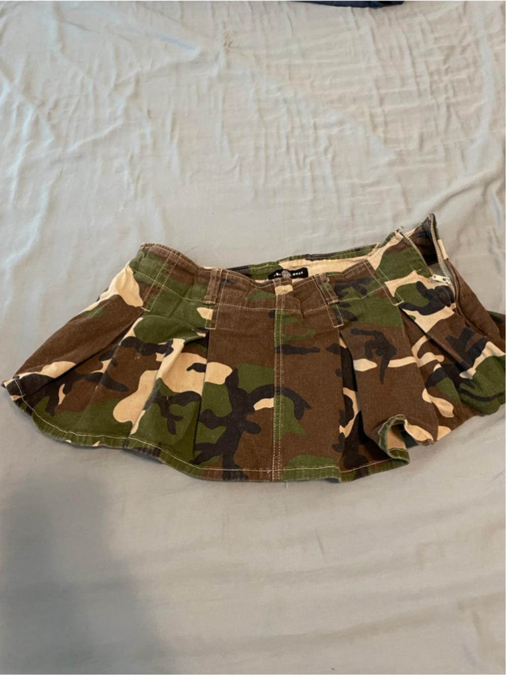 Women's Almost Famous Camo micro mini Skort XL Green Brown